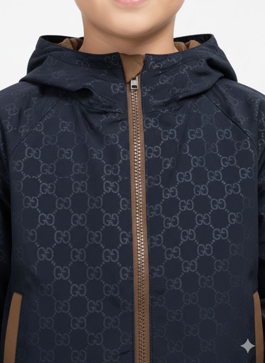 Gucci - Kids GG Jacquard Tracksuit Set with Contrast Collar