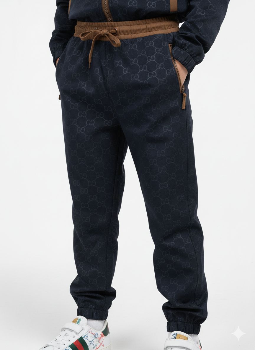 Gucci - Kids GG Jacquard Tracksuit Set with Contrast Collar