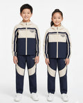 Fendi - Kids Unisex Color-Block Tracksuit Set - Navy & Beige