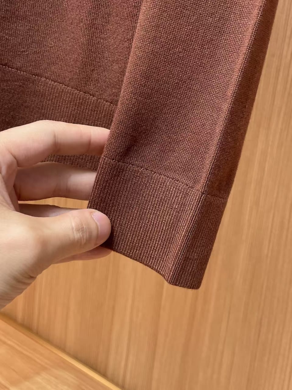 Loro Piana - Brown Knit Crew Neck Sweater