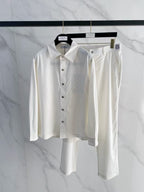 Loewe - White Anagram Embroidered Chest Pocket Shirt