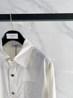 Loewe - White Anagram Embroidered Chest Pocket Shirt