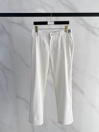 Loewe - White Tailored Cotton Chino Trousers