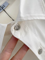 Loewe - White Anagram Embroidered Chest Pocket Shirt