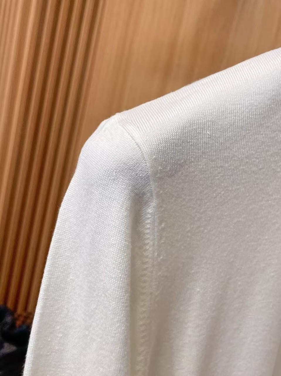 Loro Piana - White Knit Crew Neck Sweater