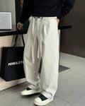 Maison Margiela - Off-White Loose-Fit Trousers with Tie Belt