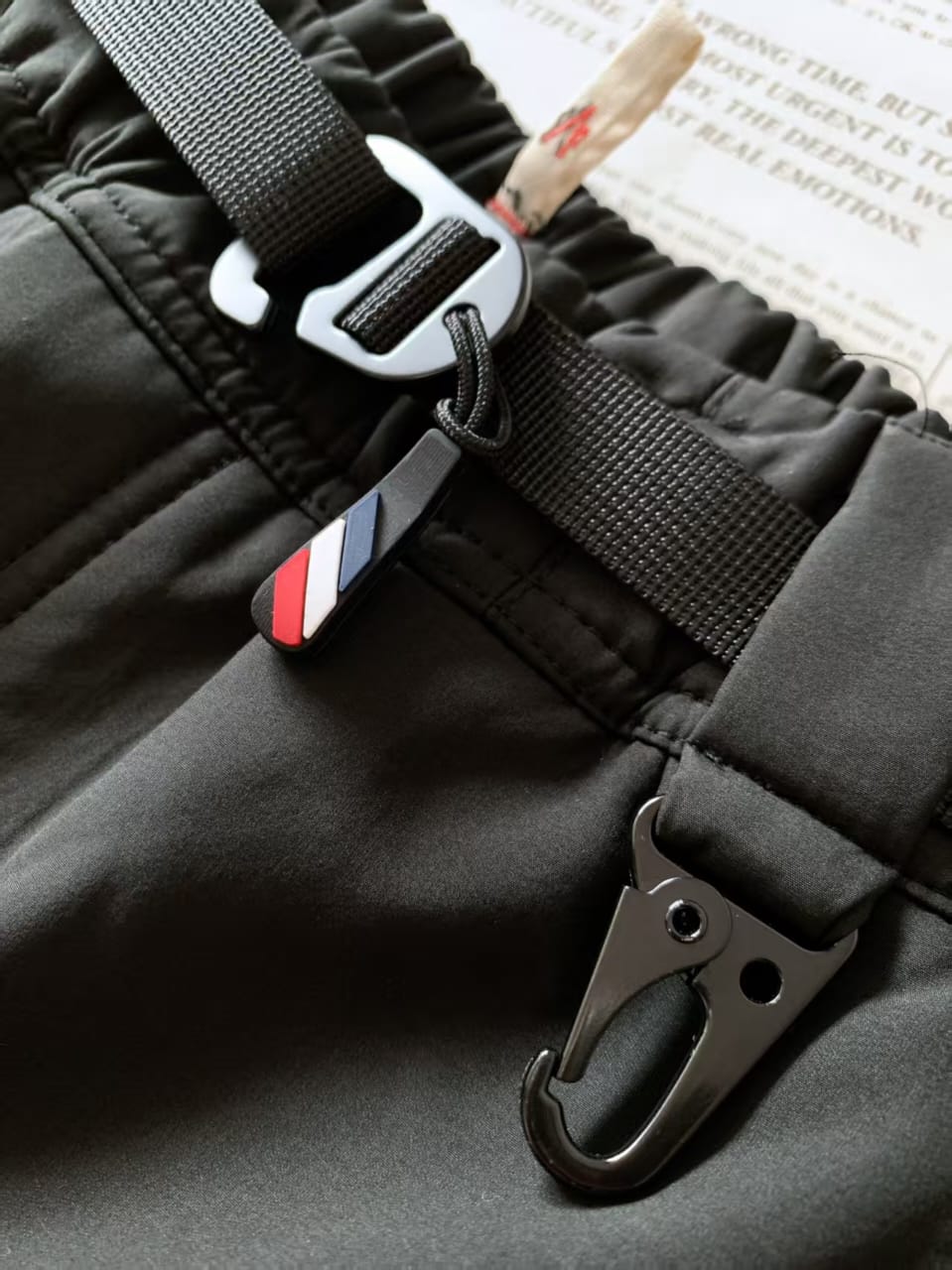 Moncler - Black Belted Technical Cargo Trousers