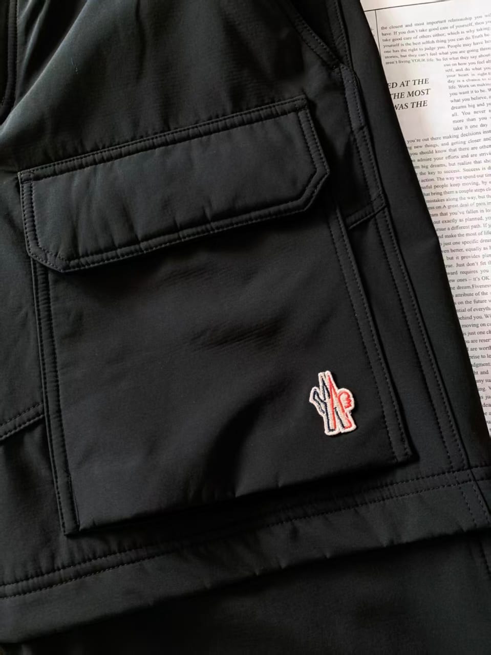 Moncler - Black Belted Technical Cargo Trousers
