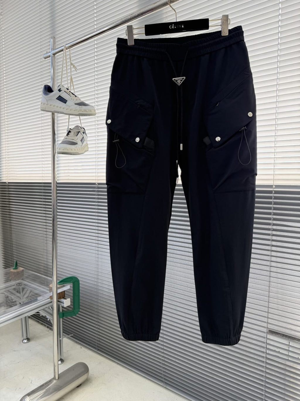 Prada - Black Cargo Joggers