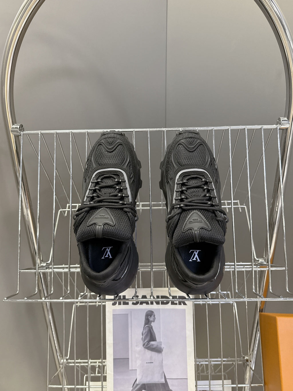 Louis Vuitton - Chunky Black Sneakers with Reflective Detail