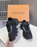 Louis Vuitton - Chunky Black Sneakers with Reflective Detail