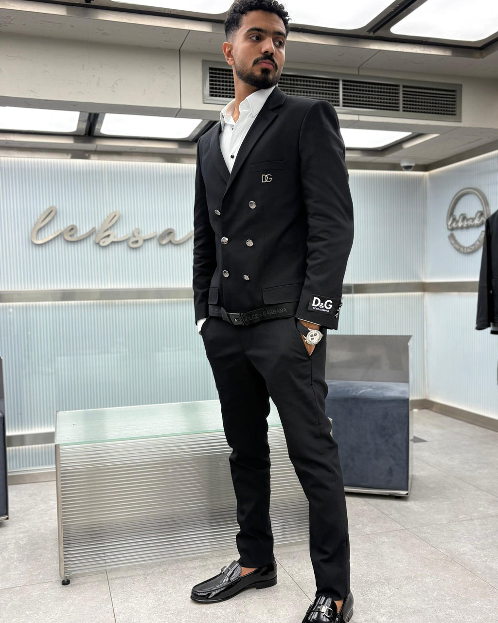 Dolce & Gabbana - Men's Black Double-Breasted Suit