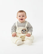 Newborn - Brand Quilted Wrap Footie & Striped Top Set - Cute Lion