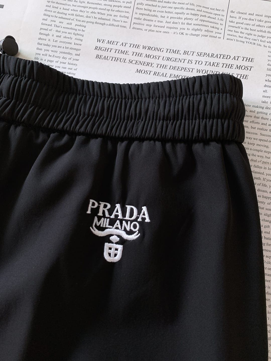 Prada - Drawstring Cargo Pants - Black