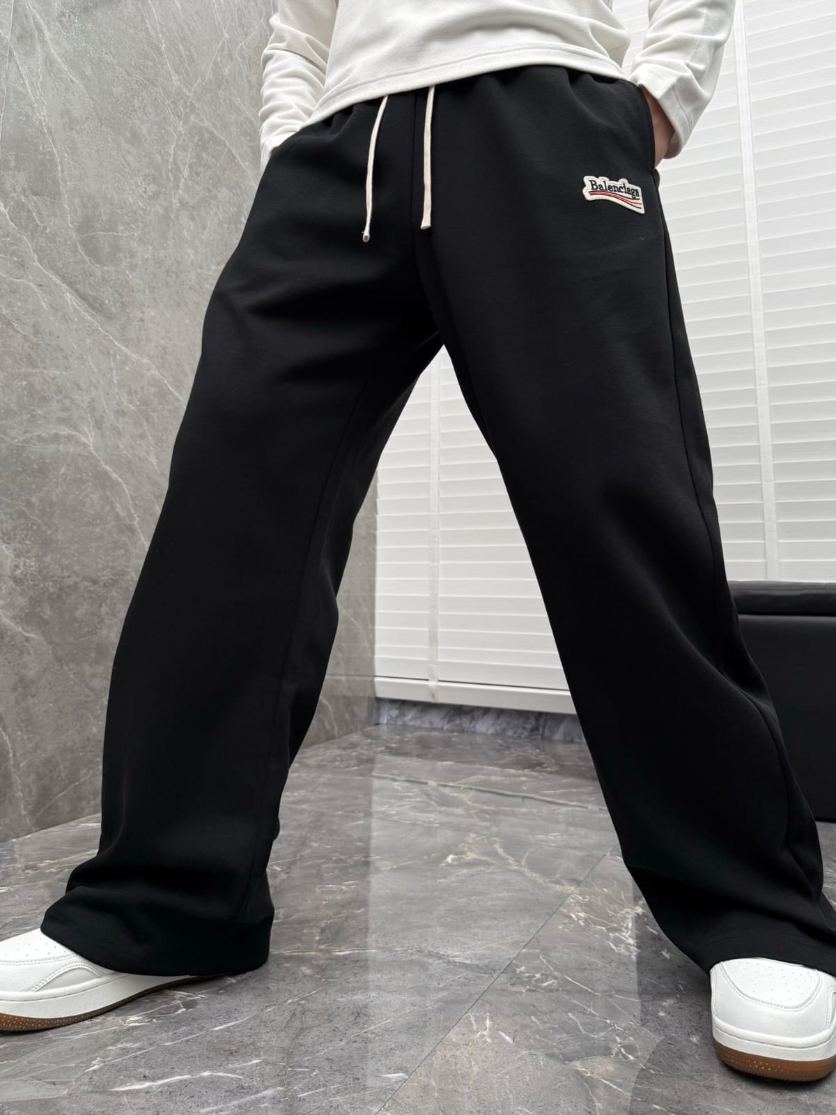 Balenciaga - Black Cotton Sweatpants