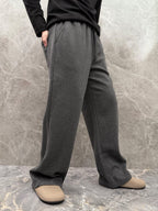 Loro Piana - Wide-Leg Sweatpants - Dark Grey