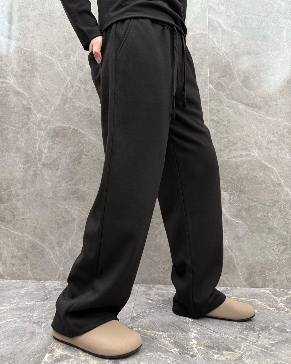 Loro Piana - Wide-Leg Sweatpants - Black