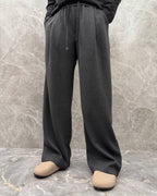 Loro Piana - Pleated Wide-Leg Trousers - Charcoal Grey