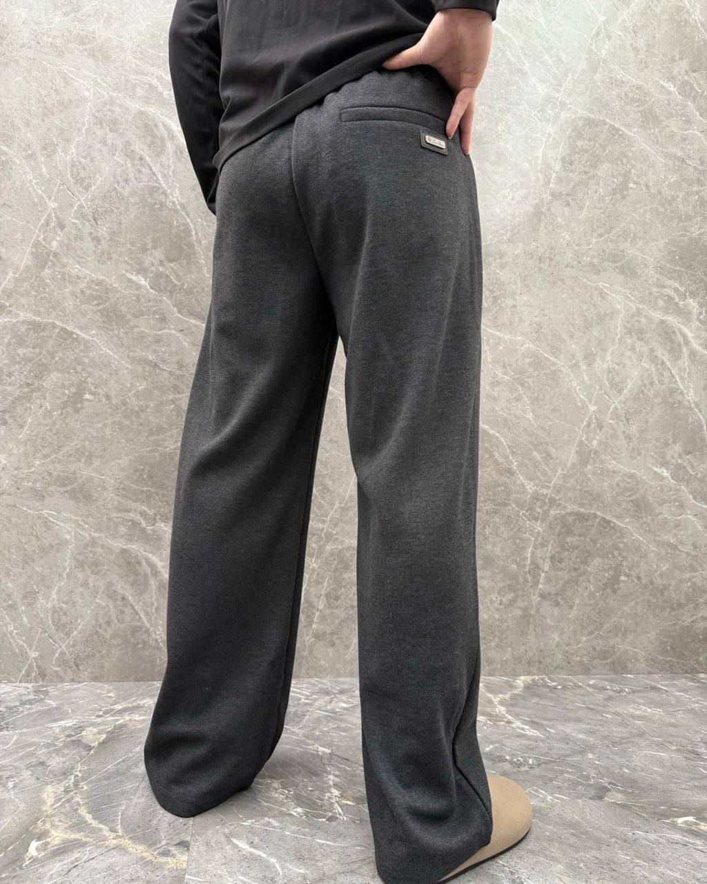 Loro Piana - Pleated Wide-Leg Trousers - Charcoal Grey