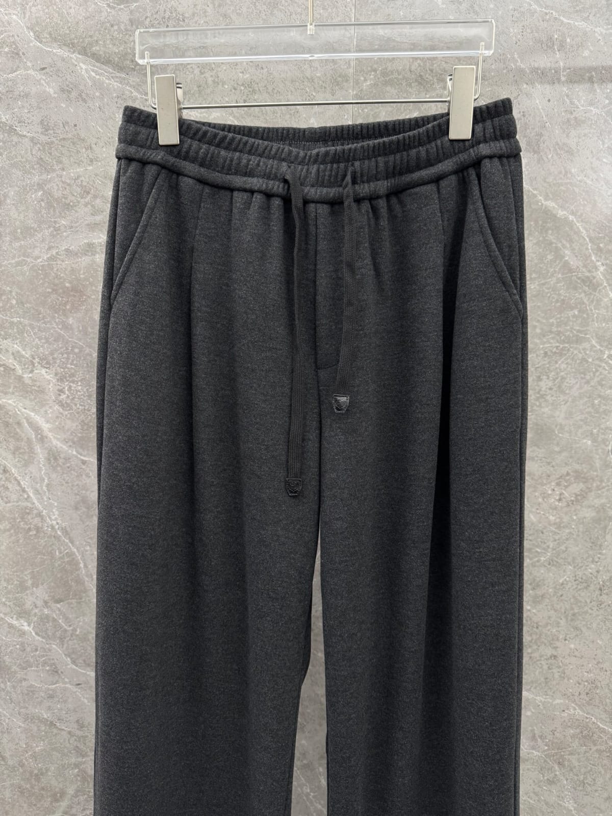 Loro Piana - Pleated Wide-Leg Trousers - Charcoal Grey
