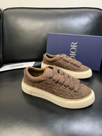 Dior - B33 Sneaker in Brown Dior Oblique Embossed Suede