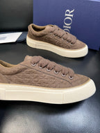 Dior - B33 Sneaker in Brown Dior Oblique Embossed Suede