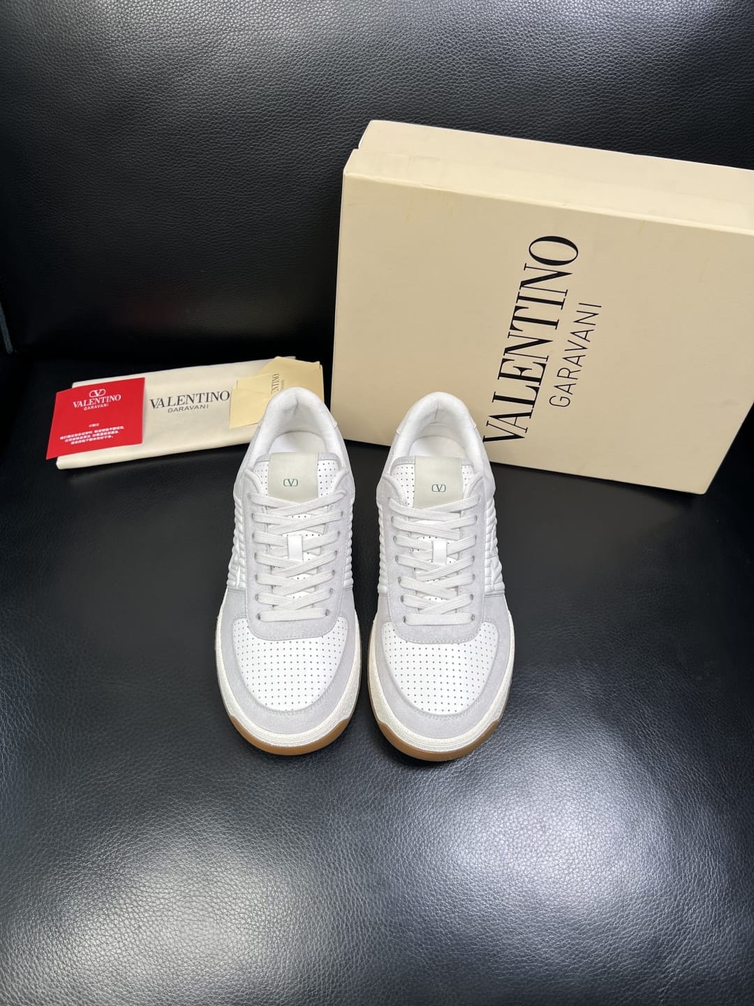 Valentino Garavani - MS-29 Low-Top Sneakers – White/Grey/Gum