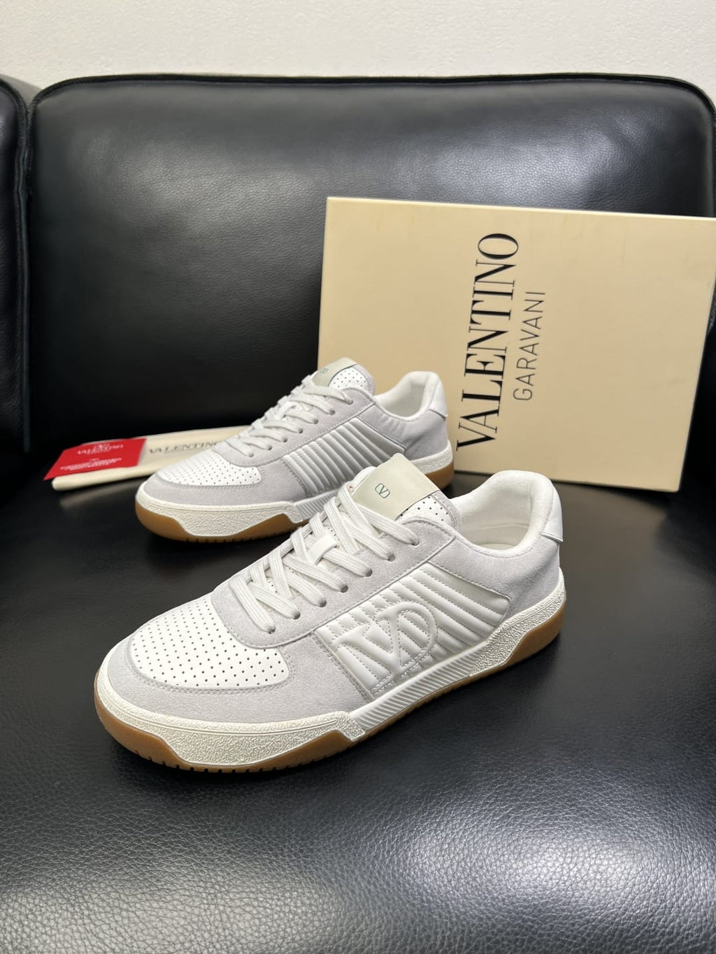 Valentino Garavani - MS-29 Low-Top Sneakers – White/Grey/Gum