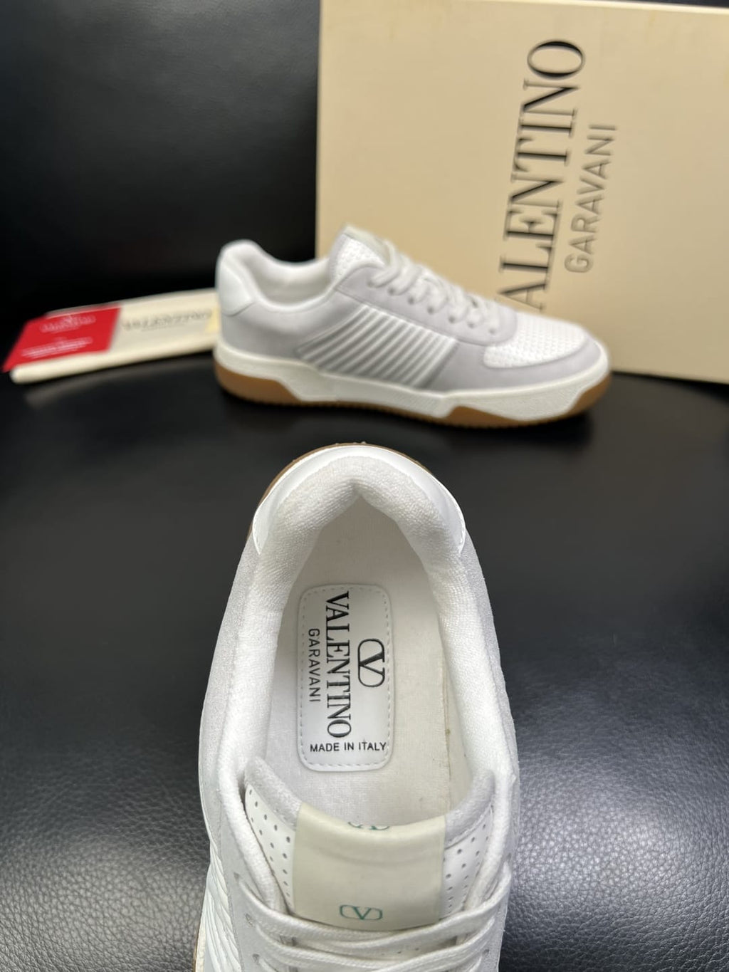 Valentino Garavani - MS-29 Low-Top Sneakers – White/Grey/Gum