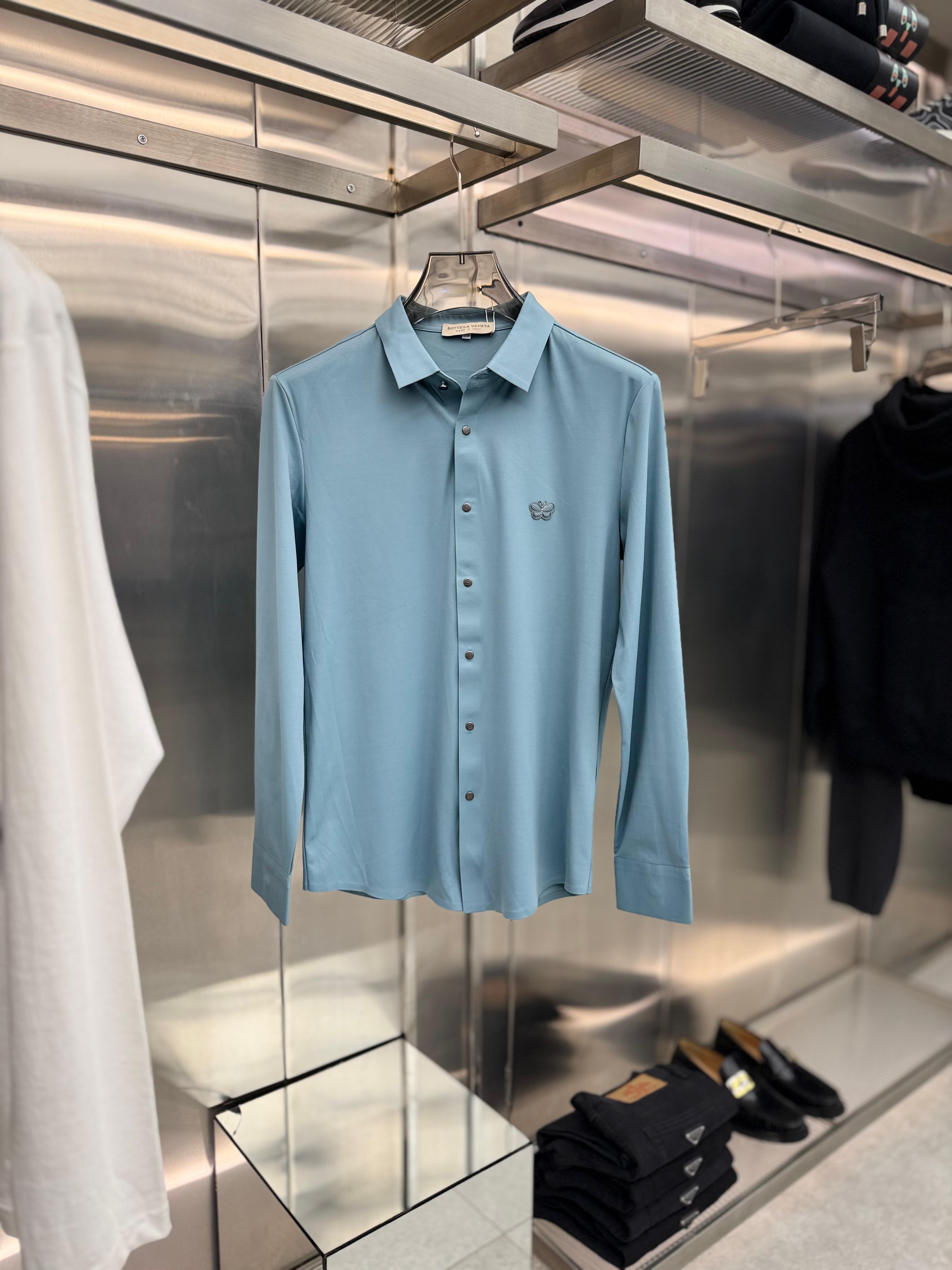 Bottega Veneta - Baby Blue Classic Shirt