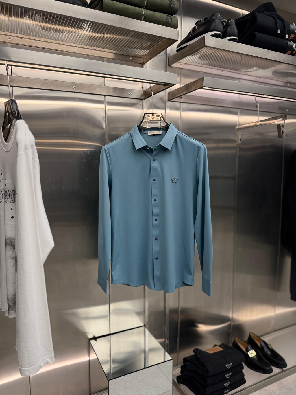 Bottega Veneta - Baby Blue Classic Shirt