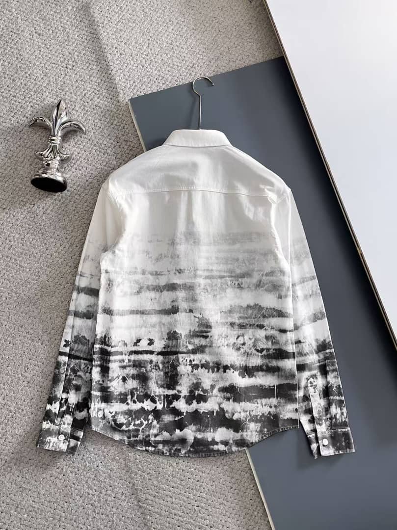 Prada - Gradient Tie-Dye Cotton Shirt