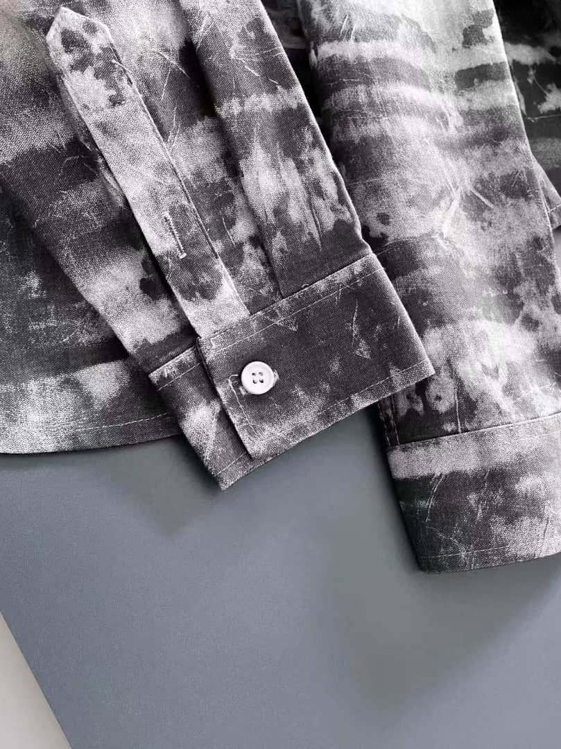 Prada - Gradient Tie-Dye Cotton Shirt