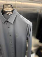 Bottega Veneta - Technical Knit Button-Up Shirt - Grey