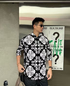 Chrome Hearts - All-Over Cross Motif Long Sleeve Shirt