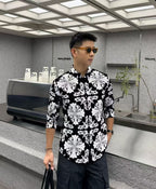 Chrome Hearts - All-Over Cross Motif Long Sleeve Shirt