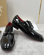 Christian Louboutin - Greggo Patent Leather Oxford Dress Shoes