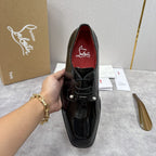 Christian Louboutin - Greggo Patent Leather Oxford Dress Shoes