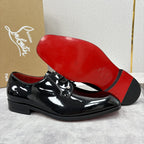 Christian Louboutin - Greggo Patent Leather Oxford Dress Shoes