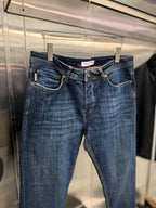 Valentino - Vintage Wash Five-Pocket Denim Jeans — Classic Blue