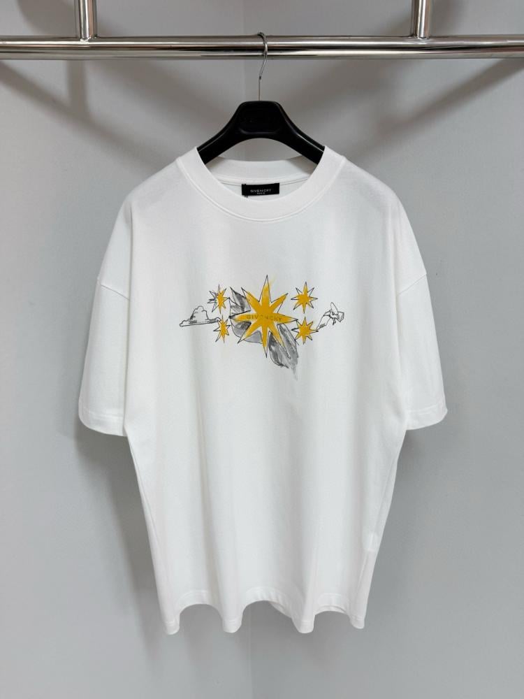Givenchy - Men's White Classical Myth Back-Graphic T-Shirt