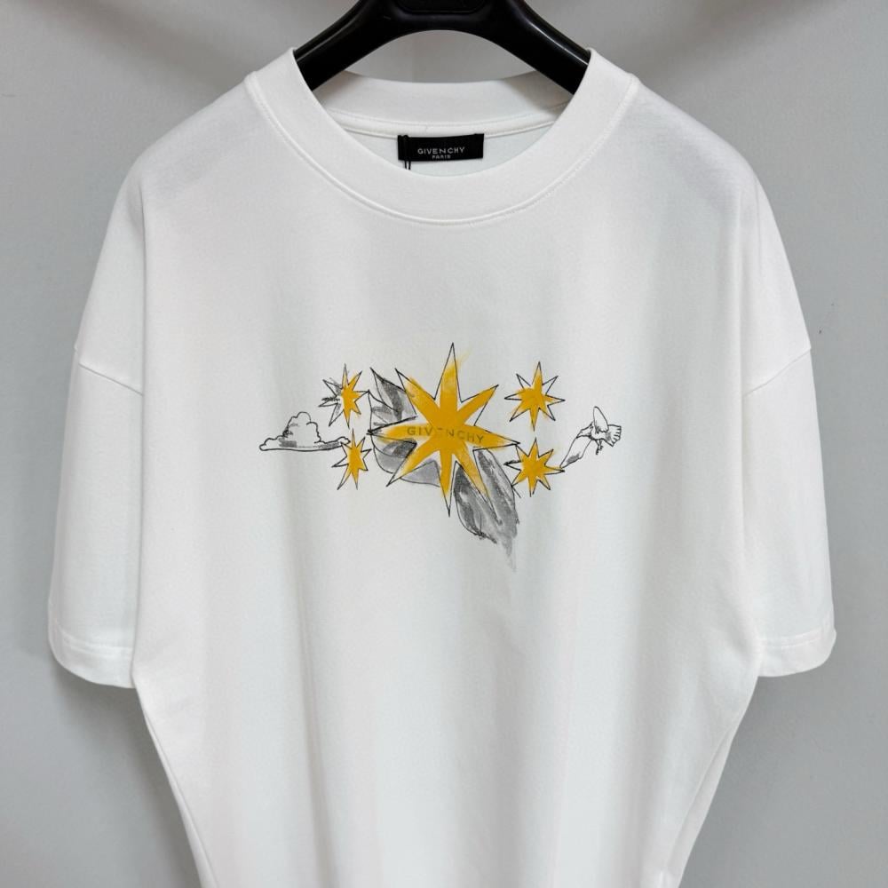 Givenchy - Men's White Classical Myth Back-Graphic T-Shirt