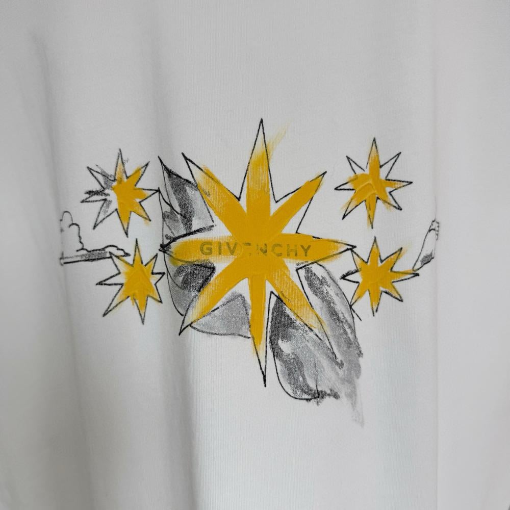 Givenchy - Men's White Classical Myth Back-Graphic T-Shirt