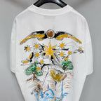 Givenchy - Men's White Classical Myth Back-Graphic T-Shirt