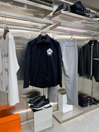 Balmain - Black Laurence Aeternam Crest Embroidered Long Sleeve Shirt