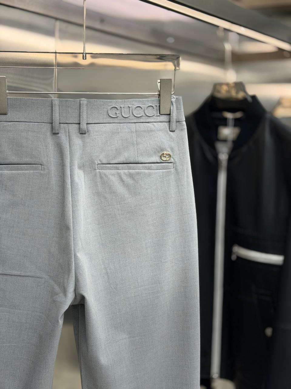 Gucci - Men's Light Gray Tailored Trousers