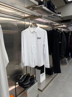 Christian Dior - Men’s Signature Logo Poplin Shirt in Optic White