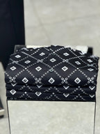 Dolce & Gabbana - Men’s DG Logo Diamond Monogram Silk-Blend Shirt in Nero