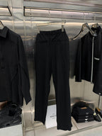 Antioch - Men’s Relaxed Fit Drawstring Trousers in Onyx Black