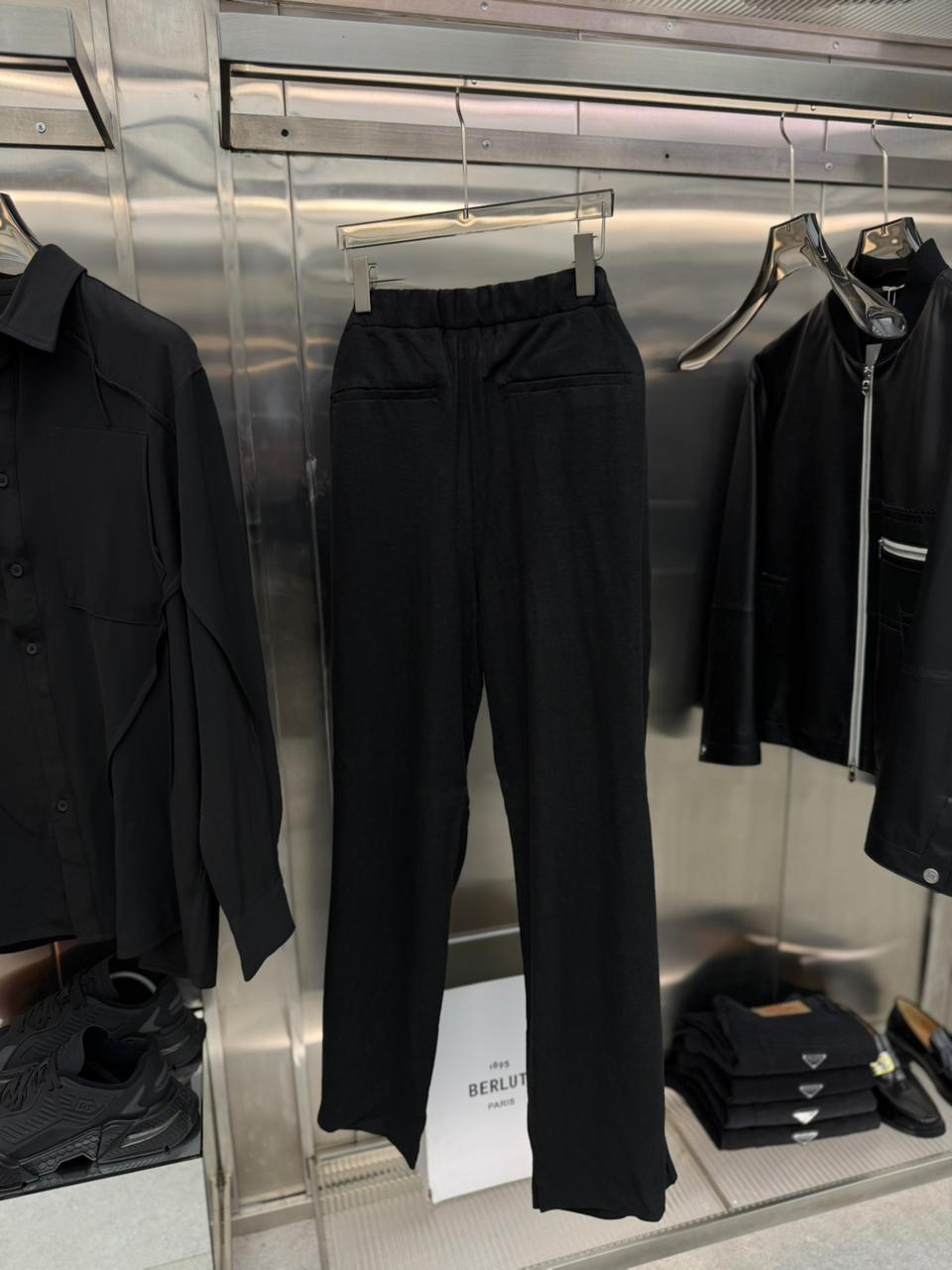 Antioch - Men’s Relaxed Fit Drawstring Trousers in Onyx Black